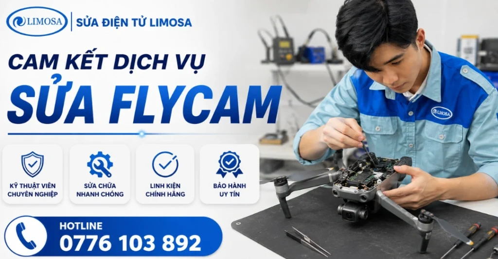 Cam kết dịch vụ Sửa Flycam tại Sửa Điện Tử Limosa