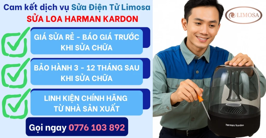 Cam kết dịch vụ Sửa loa bluethooth Harman Kardon