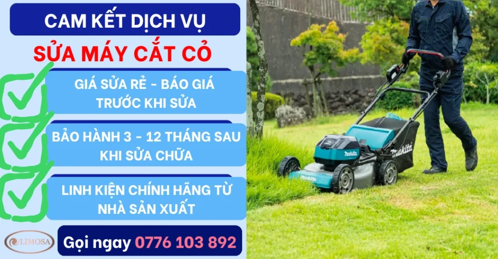 Cam kết dịch vụ sửa máy cắt cỏ tại Sửa Điện Tử Limosa