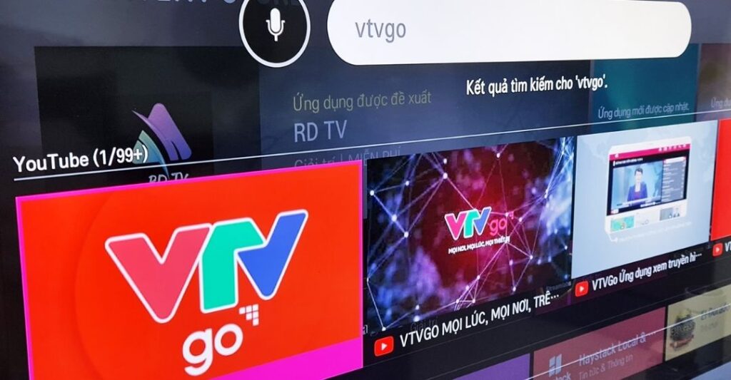 Hệ điều hành tivi LG hỗ trợ VTVgo