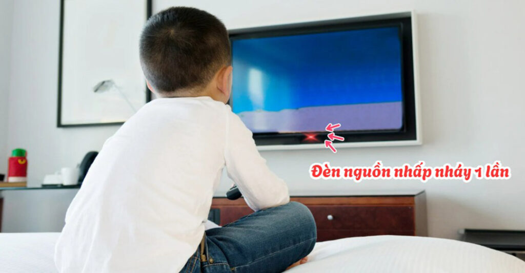 Lỗi E01 đèn nguồn nhấp nháy 1 lần