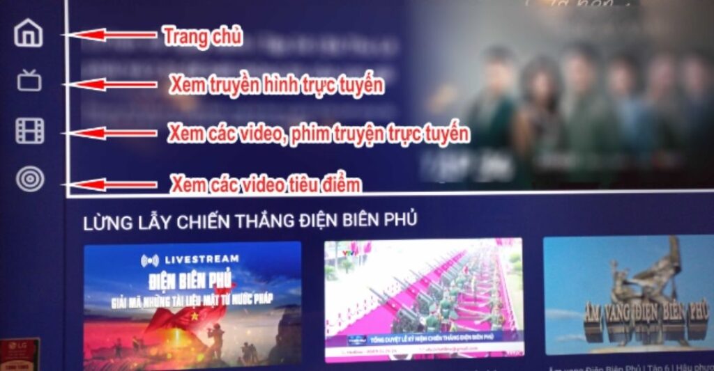 Mở ứng dụng và đăng nhập tài khoản VTVgo