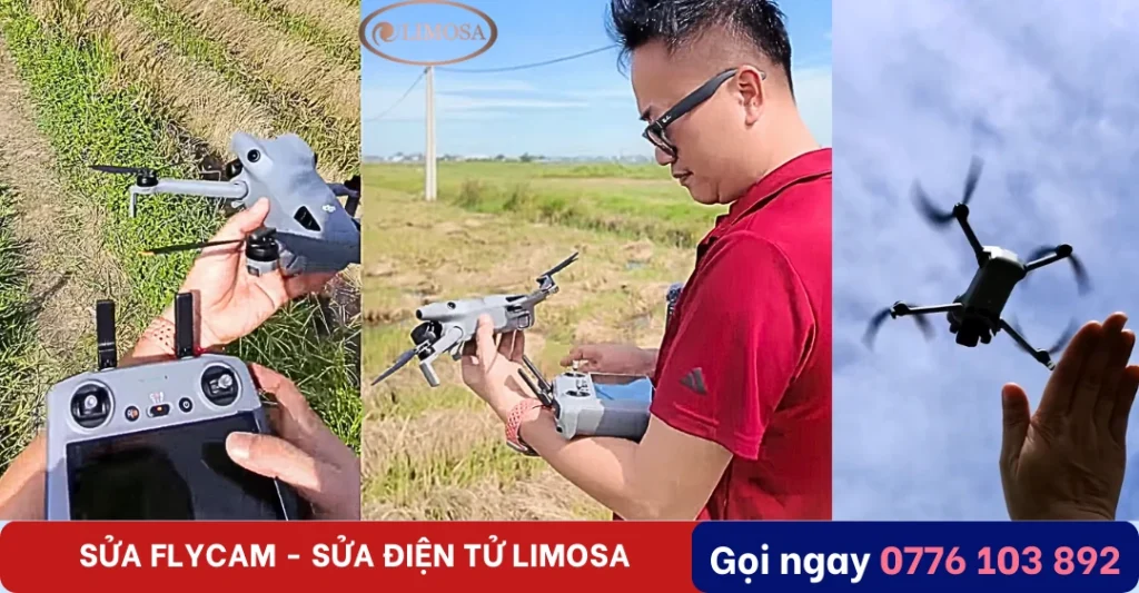 Sau khi sửa Flycam có thể được test trực tiếp ngoài trời