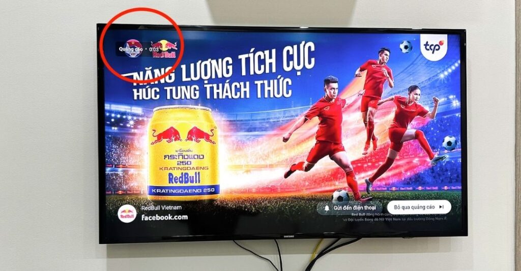 Tại sao có quảng cáo trên Youtube tivi Sony?