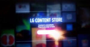 Tivi LG không vào được LG Content Store