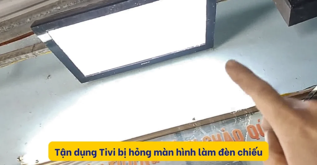 Tận dụng tấm nền màn hình để làm đèn hoặc hộp đèn trang trí