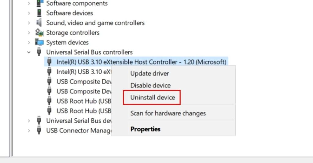 Cài đặt lại Driver USB trên máy tính