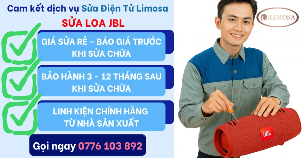 Cam kết dịch vụ sửa loa JBL
