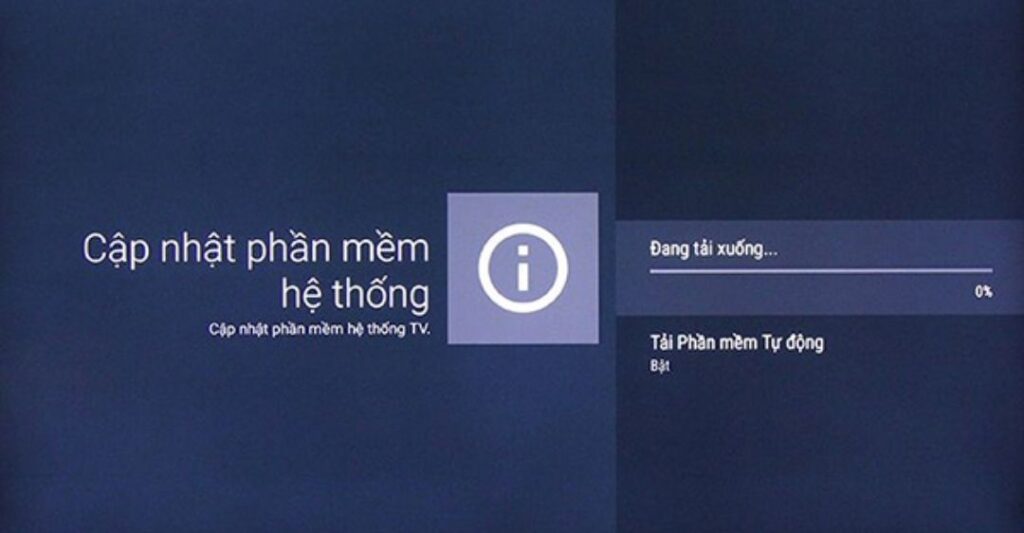 Cập nhật phần mềm tivi