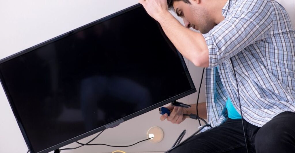 Dây cáp HDMI, AV hỏng hoặc lỏng