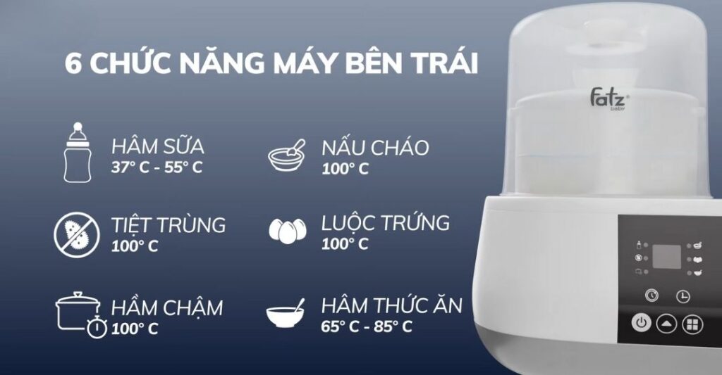 Các chức năng máy Fatz Multimax 1 bên trái