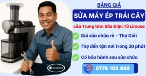 Bảng giá sửa máy ép trái cây tại Sửa Điện Tử Limosa