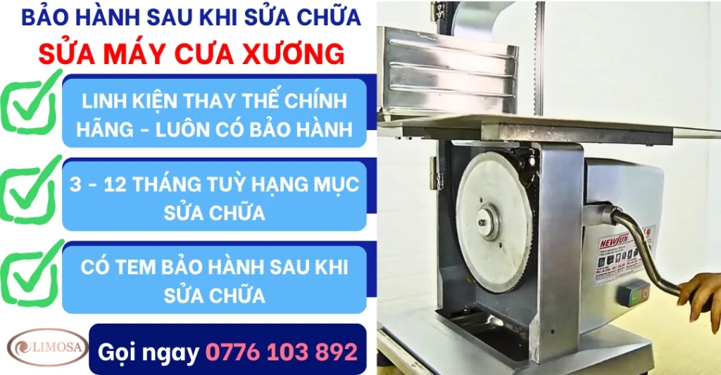 Chính sách bảo hành sau khi sửa máy cưa xương