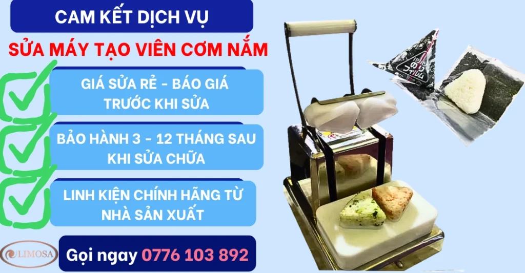 Cam kết dịch vụ Sửa máy tạo viên cơm