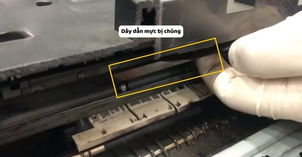 Dây dẫn mực bị chùng