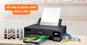 lỗi máy in Epson L805 nháy 5 đèn