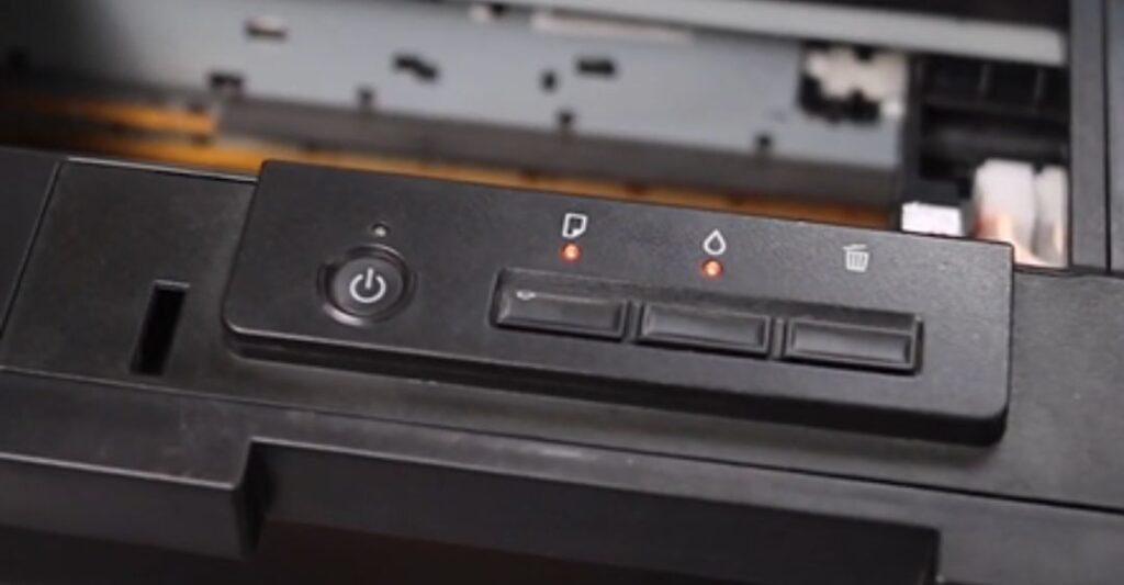 máy in epson l3110 báo lỗi 2 đèn đỏ