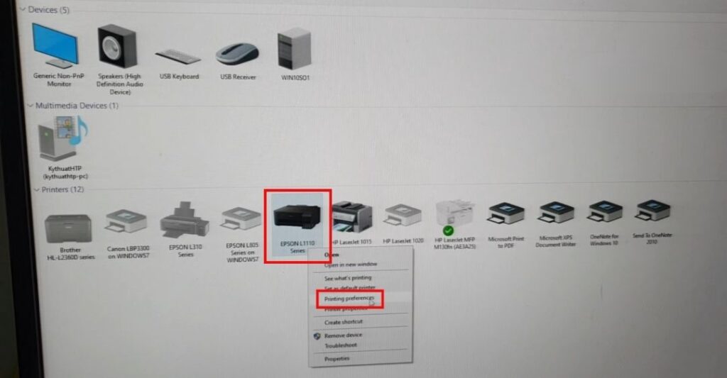 Cách nhận biết máy in bị lỗi không in được
