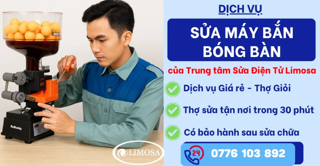 Sửa máy bắn bóng bàn tại Sửa Điện Tử Limosa