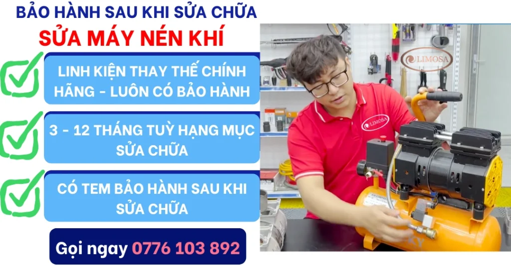 Chính sách bảo hành khi Sửa Máy Nén Khí