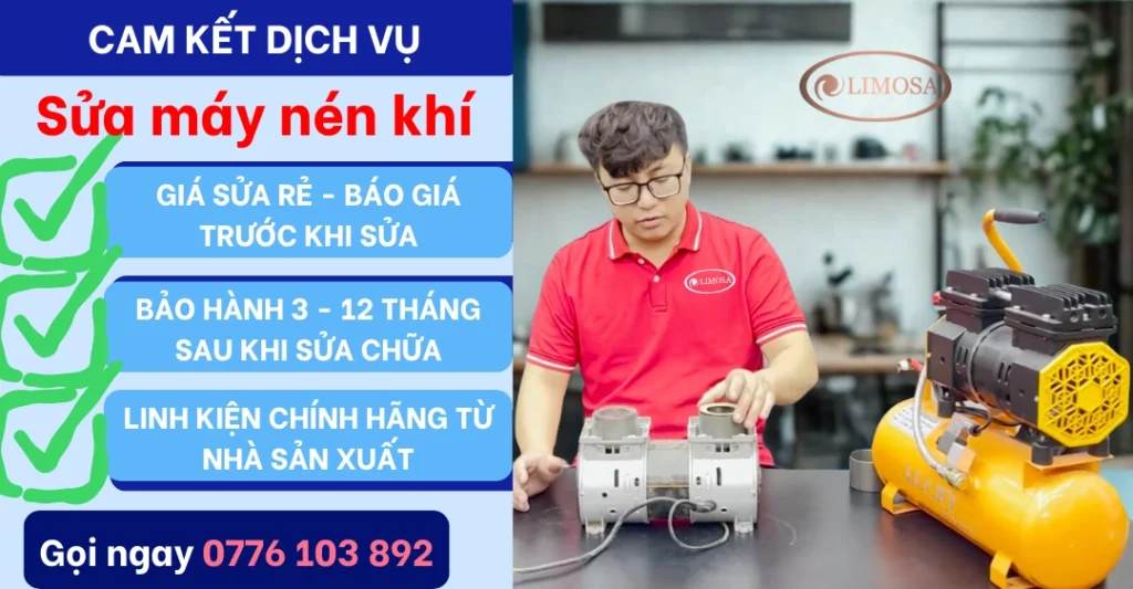 Cam kết dịch vụ Sửa Máy Nén Khí 