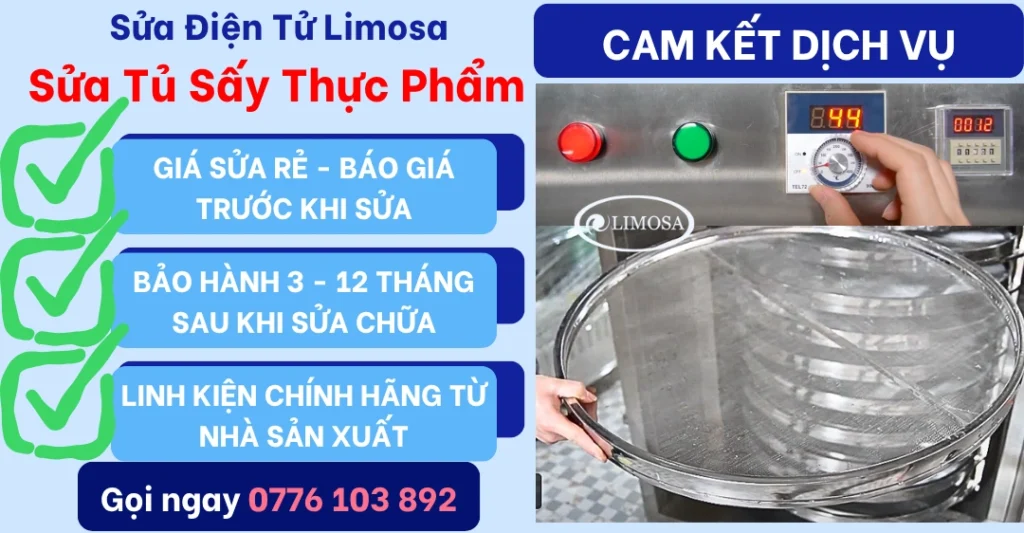 Cam kết dịch vụ Sửa tủ sấy thực phẩm