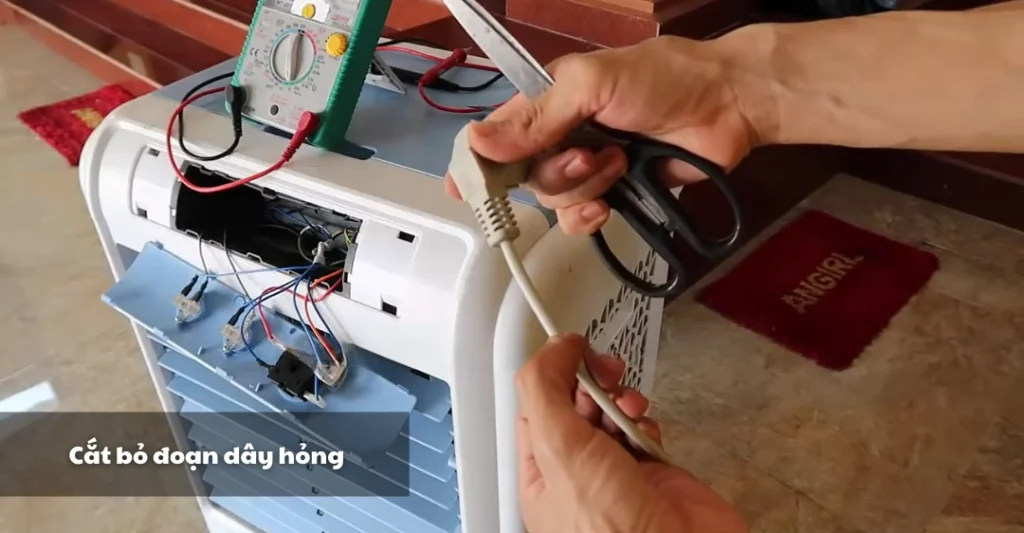 Cắt bỏ đoạn dây hỏng