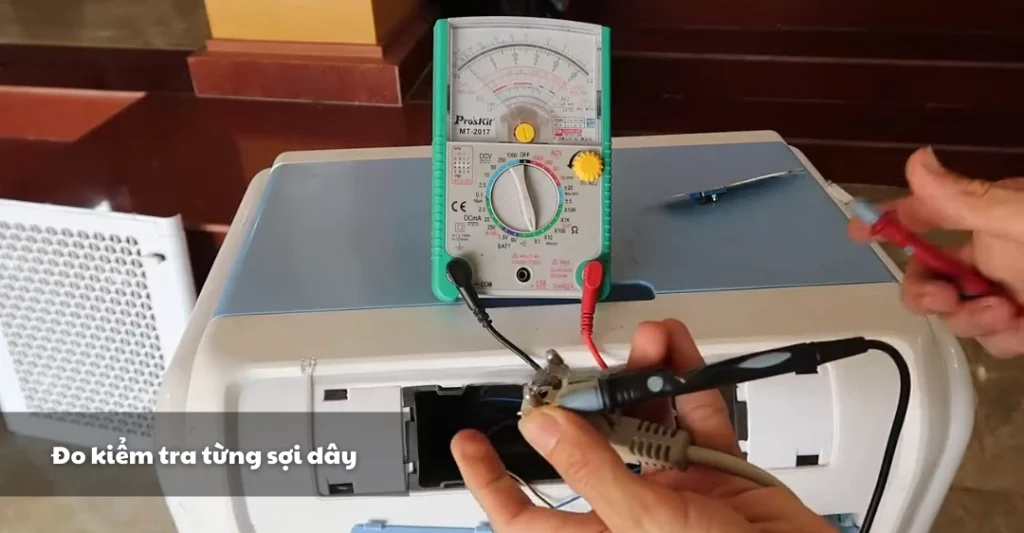 Đo kiểm tra từng sợi dây