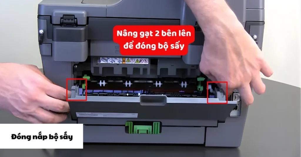 Đóng nắp bộ sấy