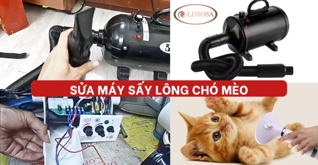 Hình ảnh thực tế sửa máy sấy lông chó mèo