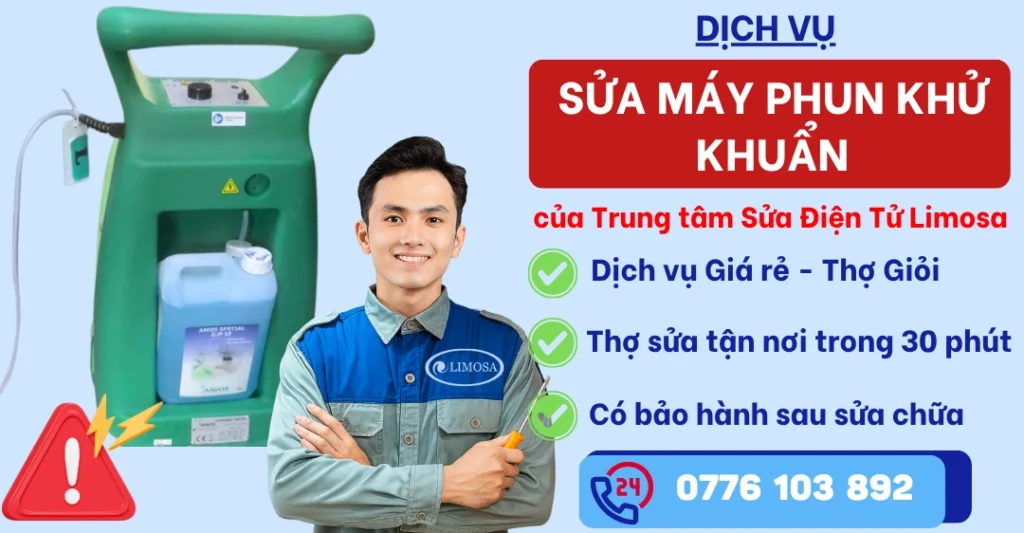 Sửa Máy Phun Khử Khuẩn tại Sửa Điện Tử Limosa