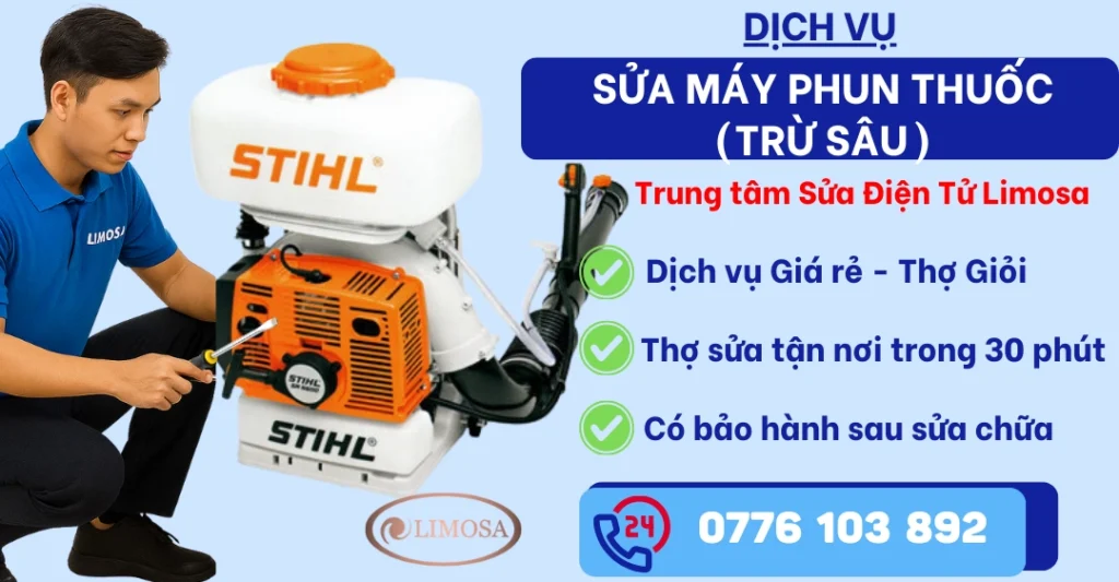 Sửa máy phun thuốc tại Sửa Điện Tử Limosa