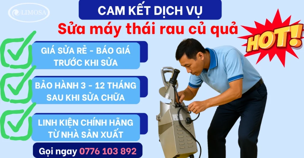 Sửa máy thái rau củ quả Giá rẻ, chuyên nghiệp