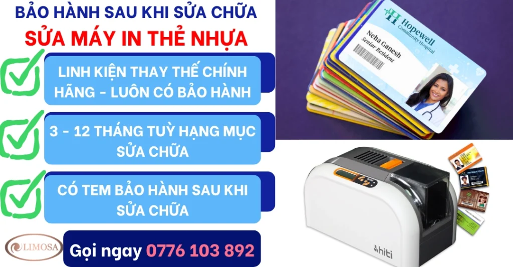 Bảo hành sau khi Sửa Máy In Thẻ Nhựa