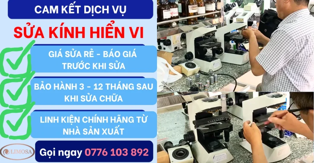 Cam kết dịch vụ sửa kính hiển vi tại Sửa Điện Tử Limosa