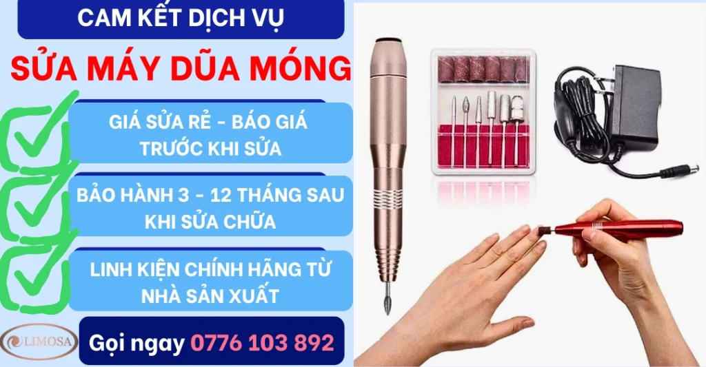 Cam kết dịch vụ Sửa Máy Dũa Móng