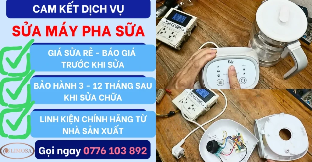 Cam kết dịch vụ Sửa Máy Pha Sữa tại Sửa Điện Tử Limosa