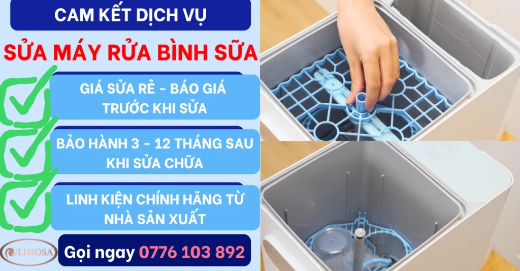 Cam kết dịch vụ Sửa Máy Rửa Bình Sữa tại Sửa Điện Tử Limosa