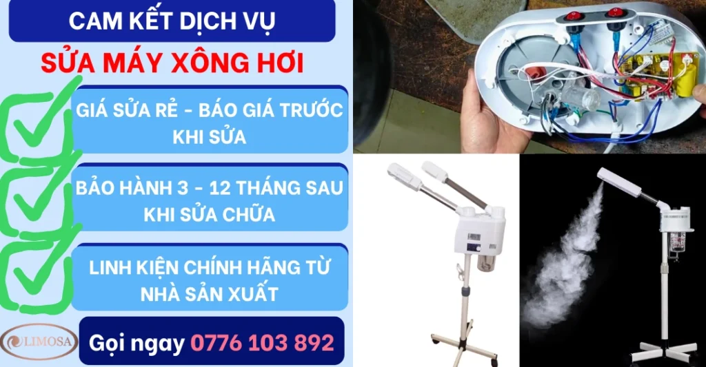Cam kết dịch vụ Sửa Máy Xông Hơi tại Sửa Điện Tử Limosa