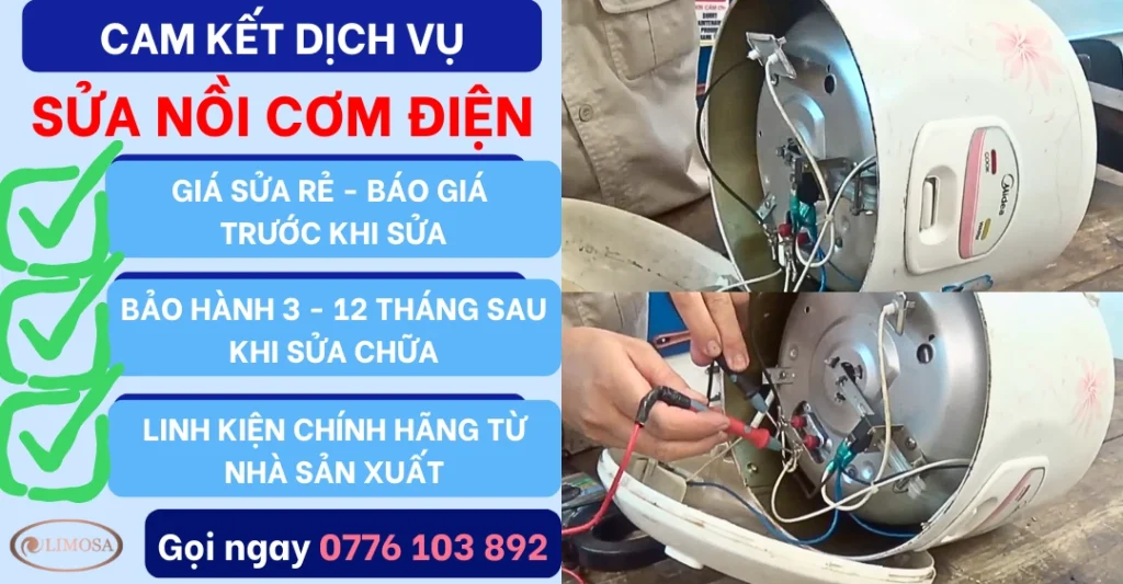 Cam kết dịch vụ sửa nồi cơm điện Giá rẻ - Chuyên nghiệp