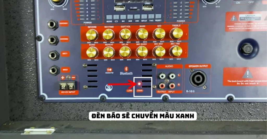 Làm sao biết loa kéo sạc đầy