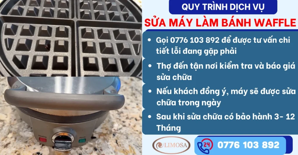 Quy trình dịch vụ Sửa Máy Làm Bánh Waffle 