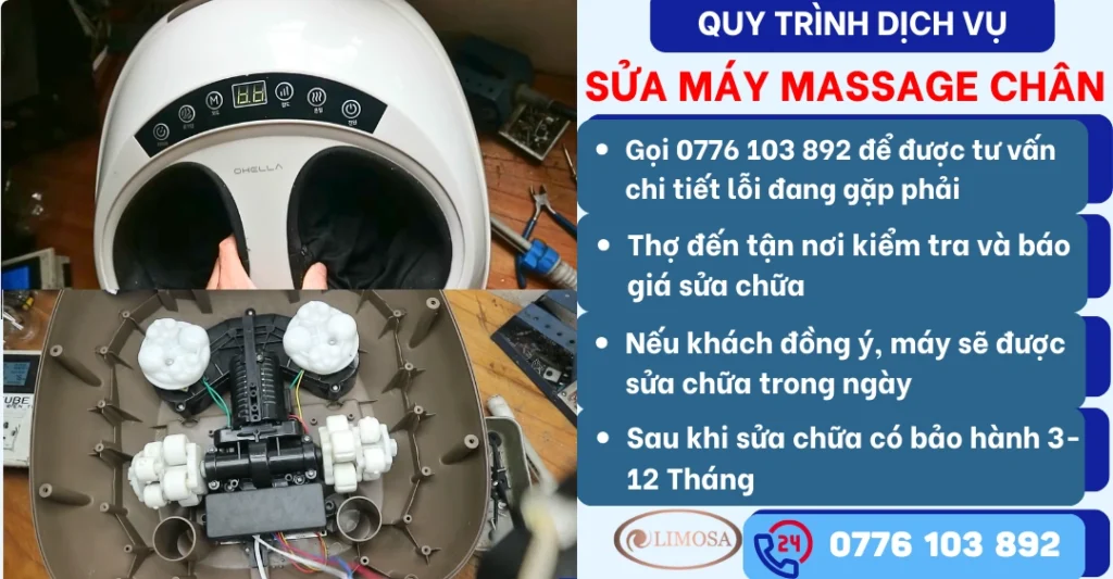 Quy trình dịch vụ Sửa Máy Massage Chân