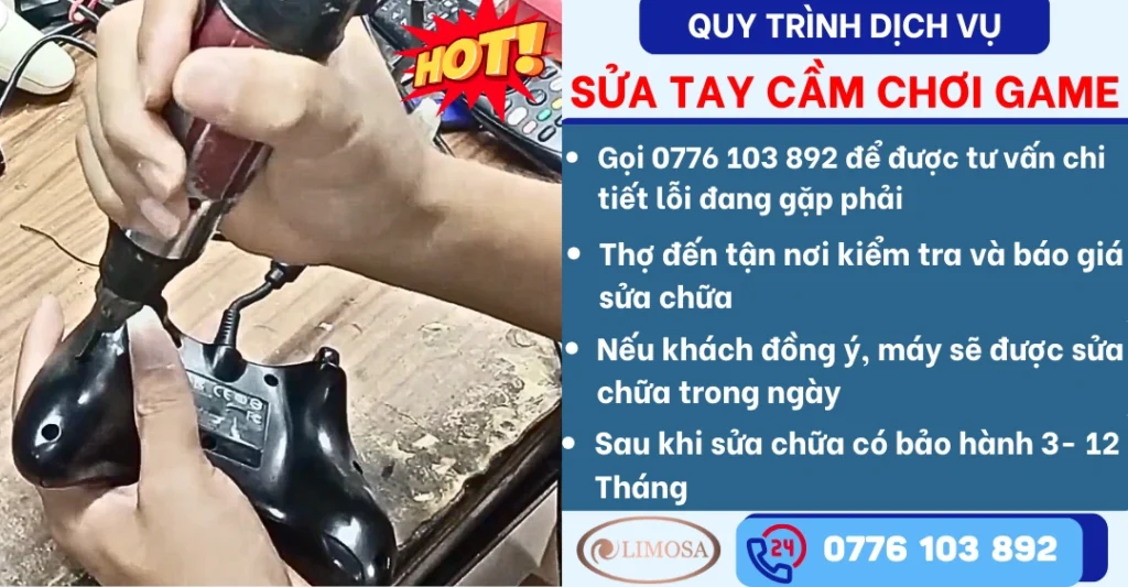 Quy tình dịch vụ Sửa Tay Cầm Chơi Game tại Sửa Điện Tử Limosa