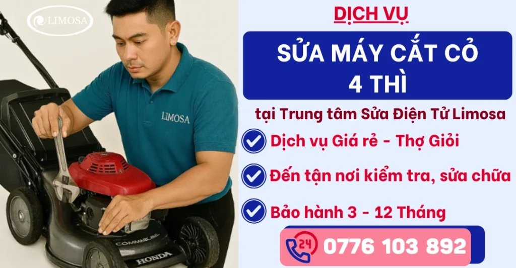Sửa máy cắt cỏ 4 thì tại Sửa Điện Tử Limosa