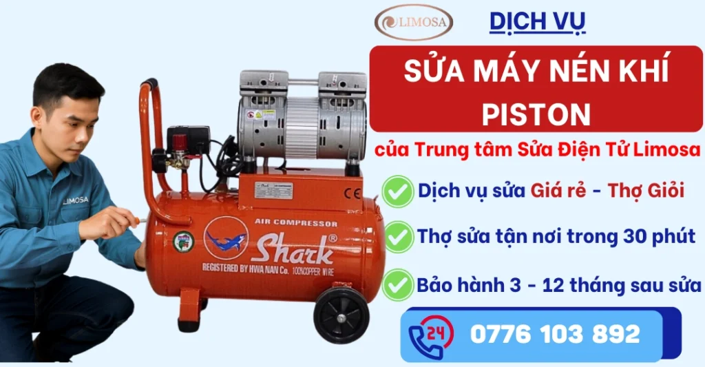 Sửa Máy Nén Khí Piston tại Sửa Điện Tử Limosa