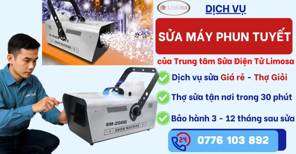 Sửa máy phun tuyết tại Sửa Điện Tử Limosa