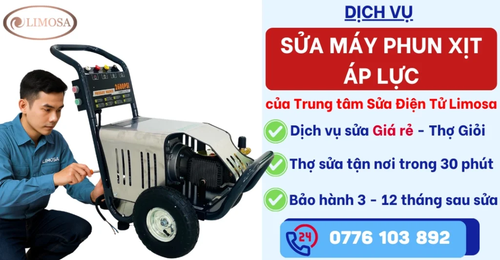 Sửa Máy Phun Xịt Áp Lực tại Sửa Điện Tử Limosa