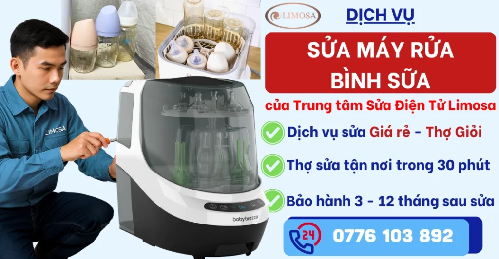 Sửa Máy Rửa Bình Sữa tại Sửa Điện Tử Limosa