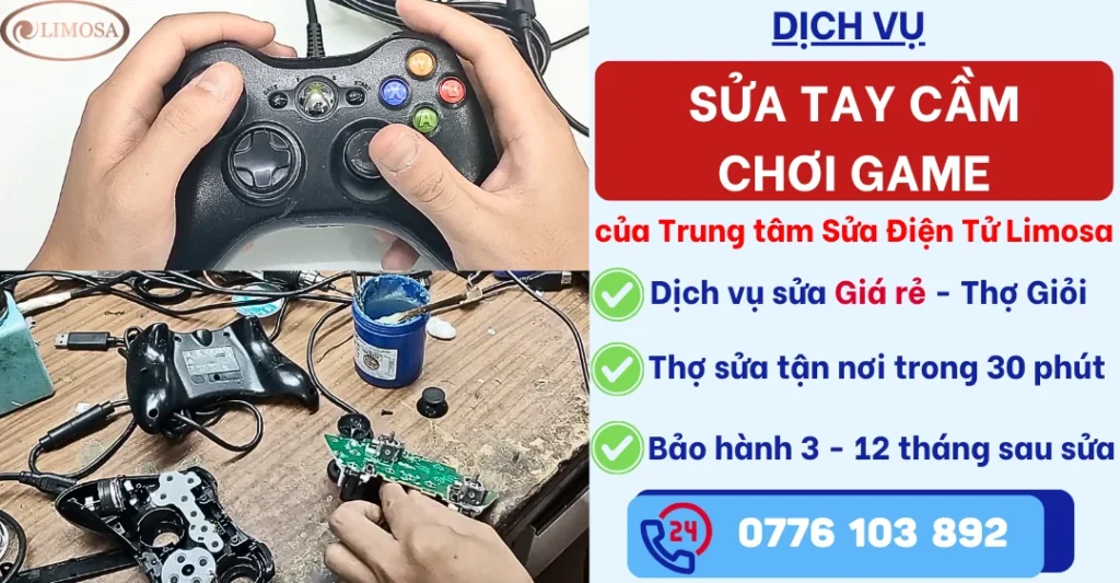 Sửa Tay Cầm Chơi Game tại Sửa Điện Tử Limosa